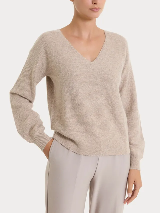 Ragno Natural Soft Maglia Scollo V Punto Links Zenzero Mel.