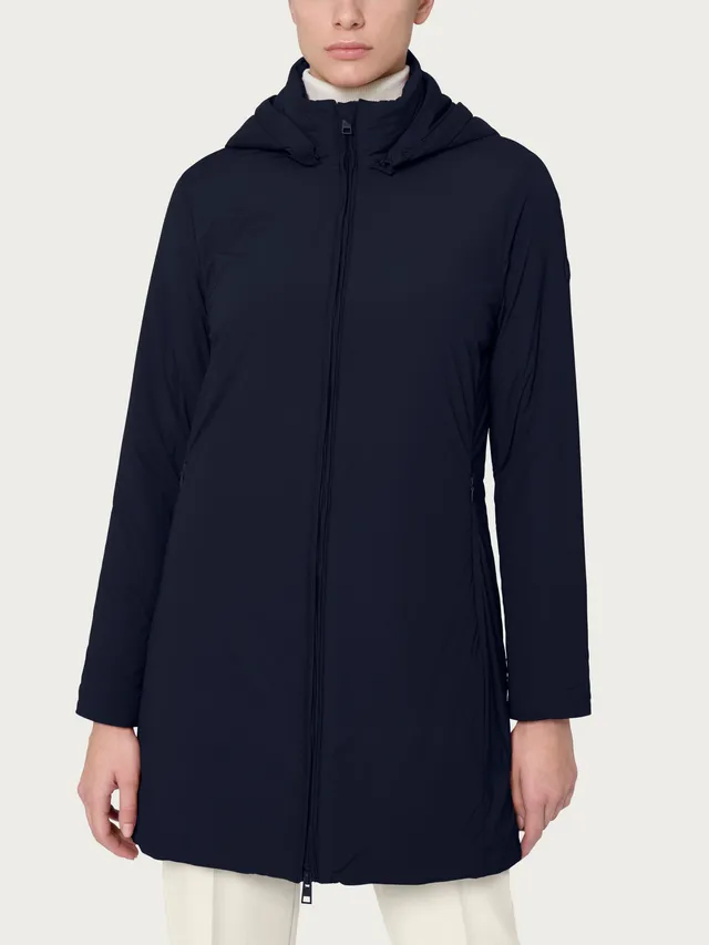 Ragno Comfort Piumerino Lungo 150 Grammi Navy cappuccio