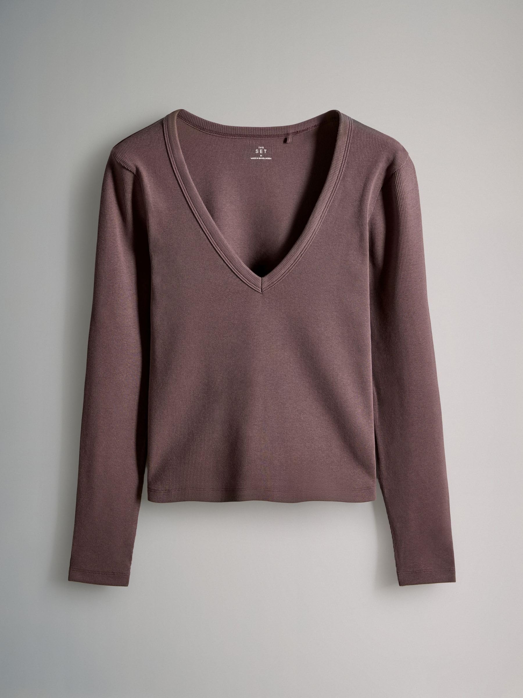 Next The Set Maglia coste scollo V manica lunga 4 pezzi XL