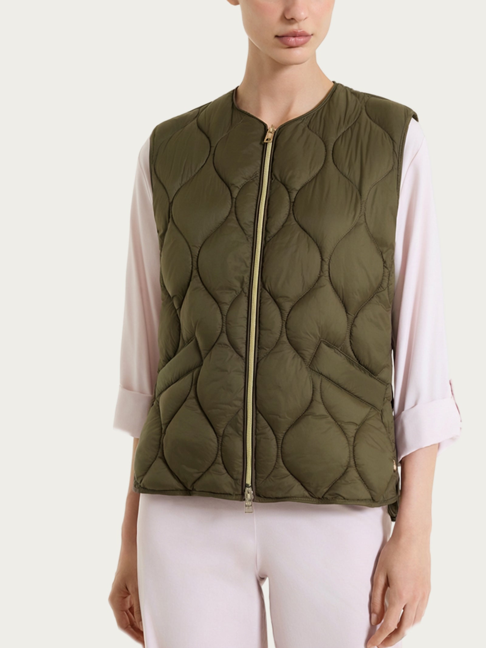 Ragno Onion Quilt Piumino smanicato Dark Olive leggero