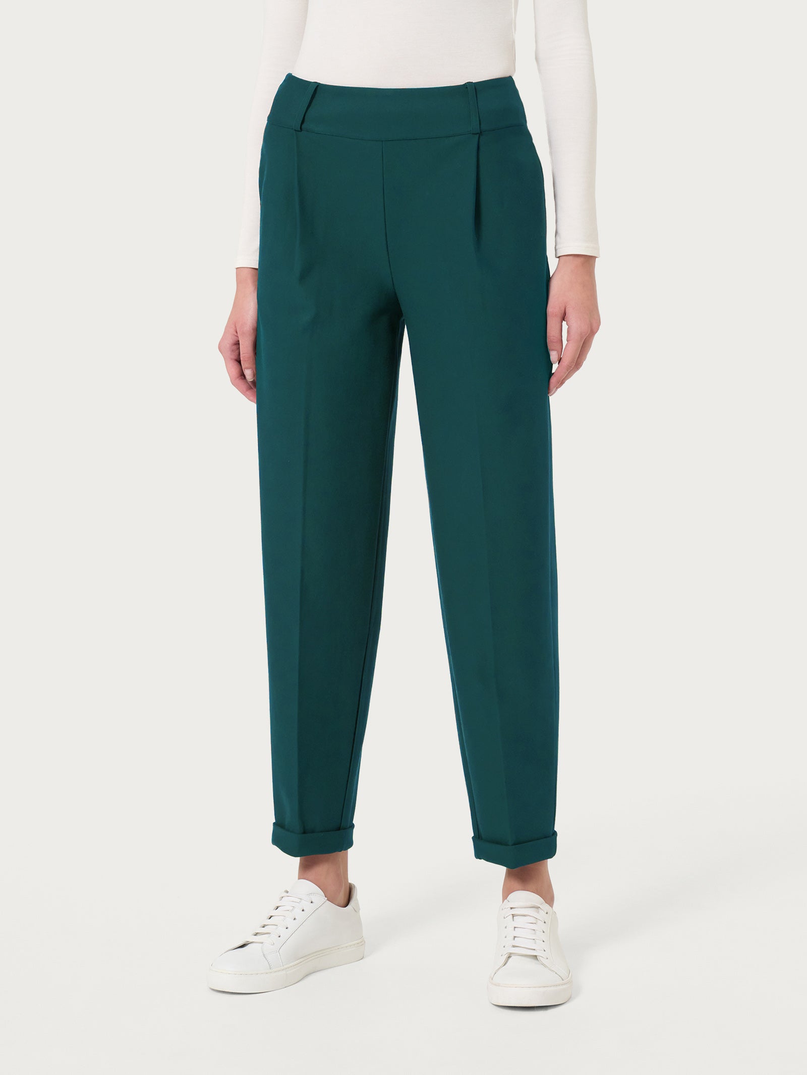 Ragno Compact Pantalone Carrot pantalone Rain Forest tasche