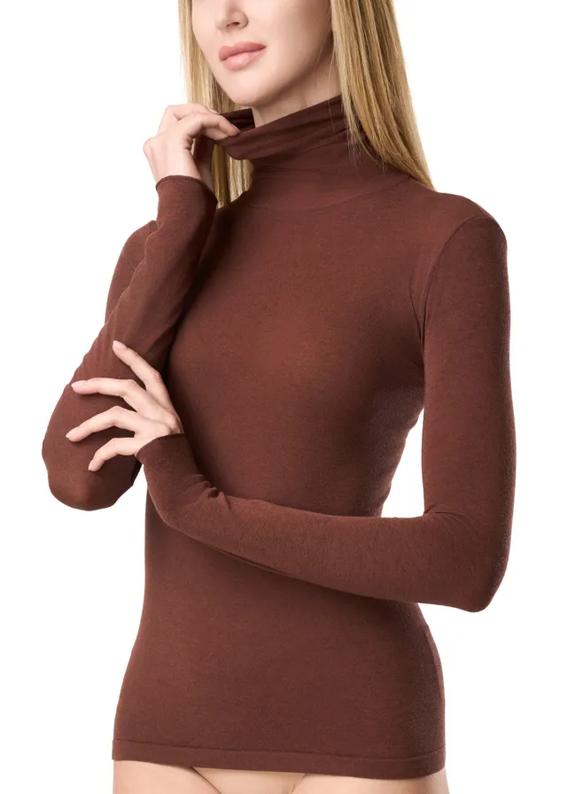 Philippe Matignon Leger Maglia Collo Alto Cashmere Donna