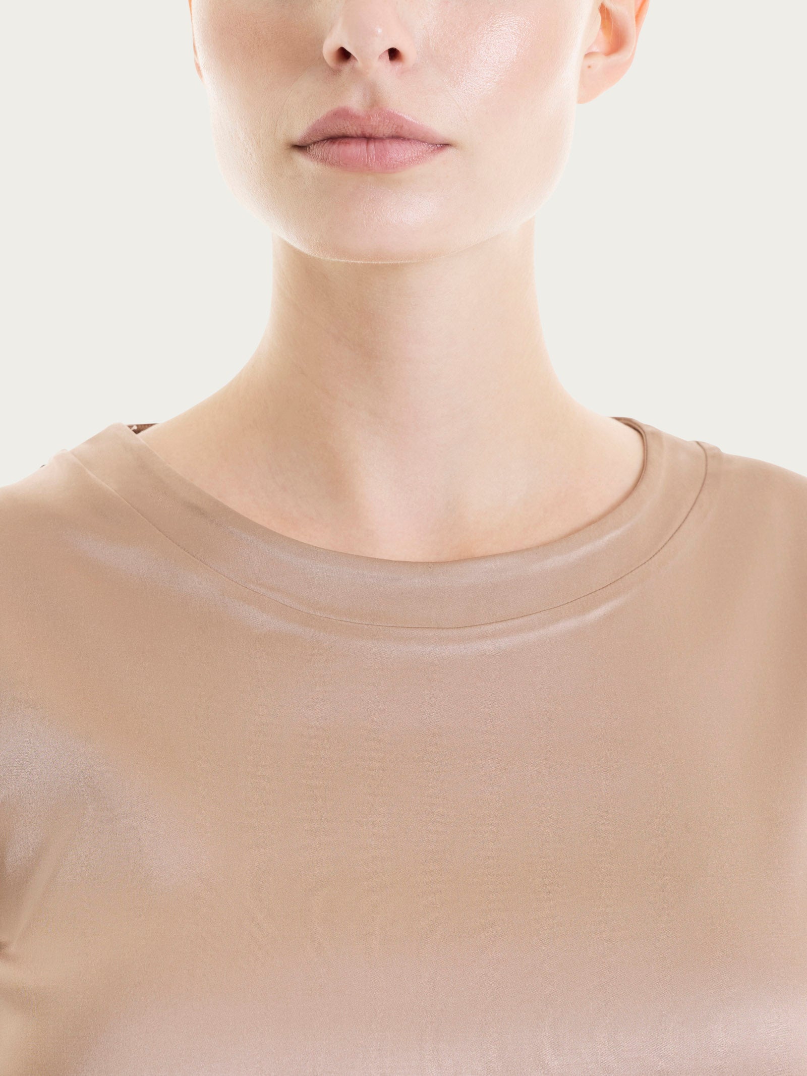Ragno Gem Maglietta Manica Corta Warm Taupe Viscosa