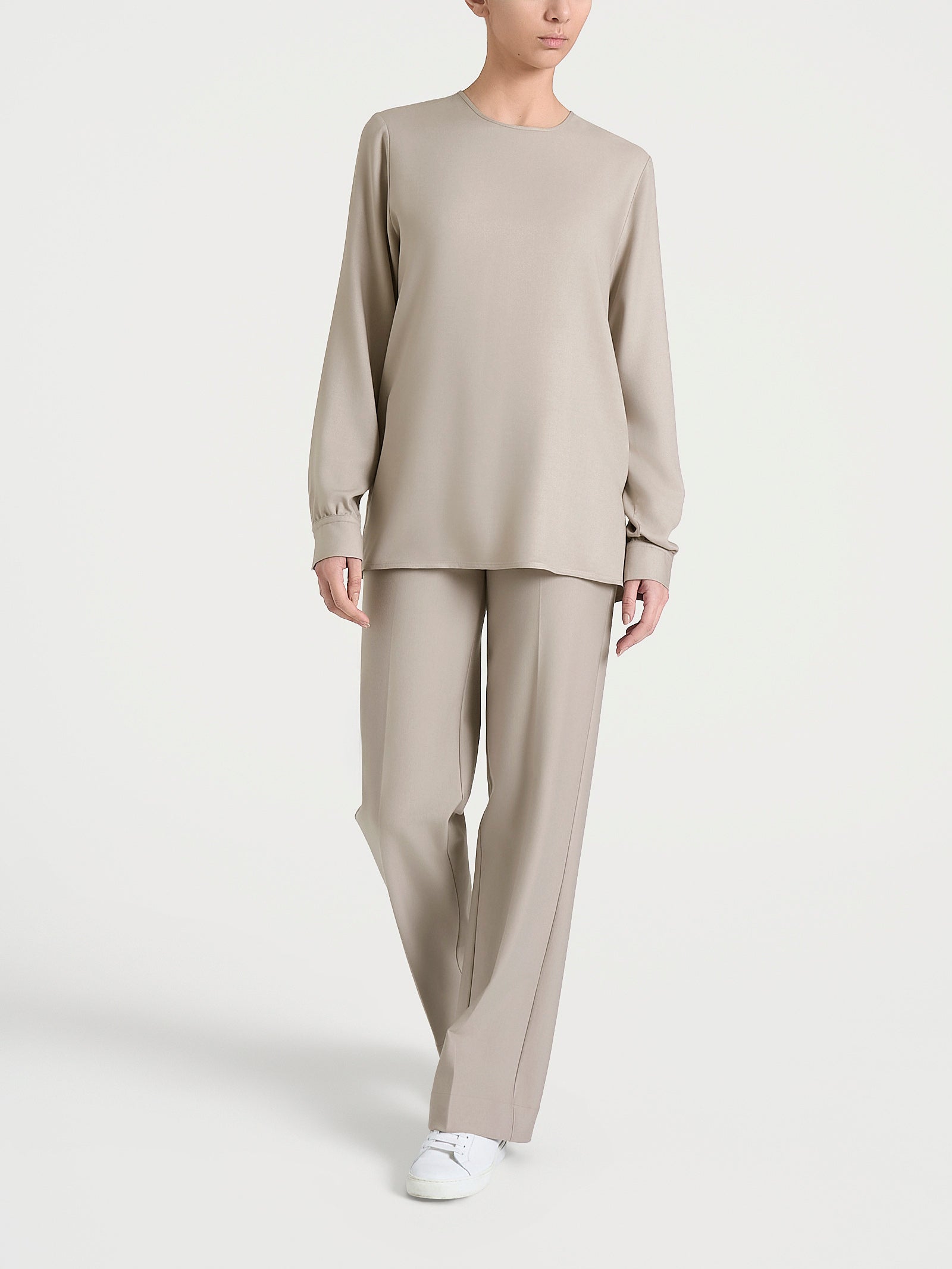 Ragno EcoSeta Blusa Girocollo String viscosa manica lunga
