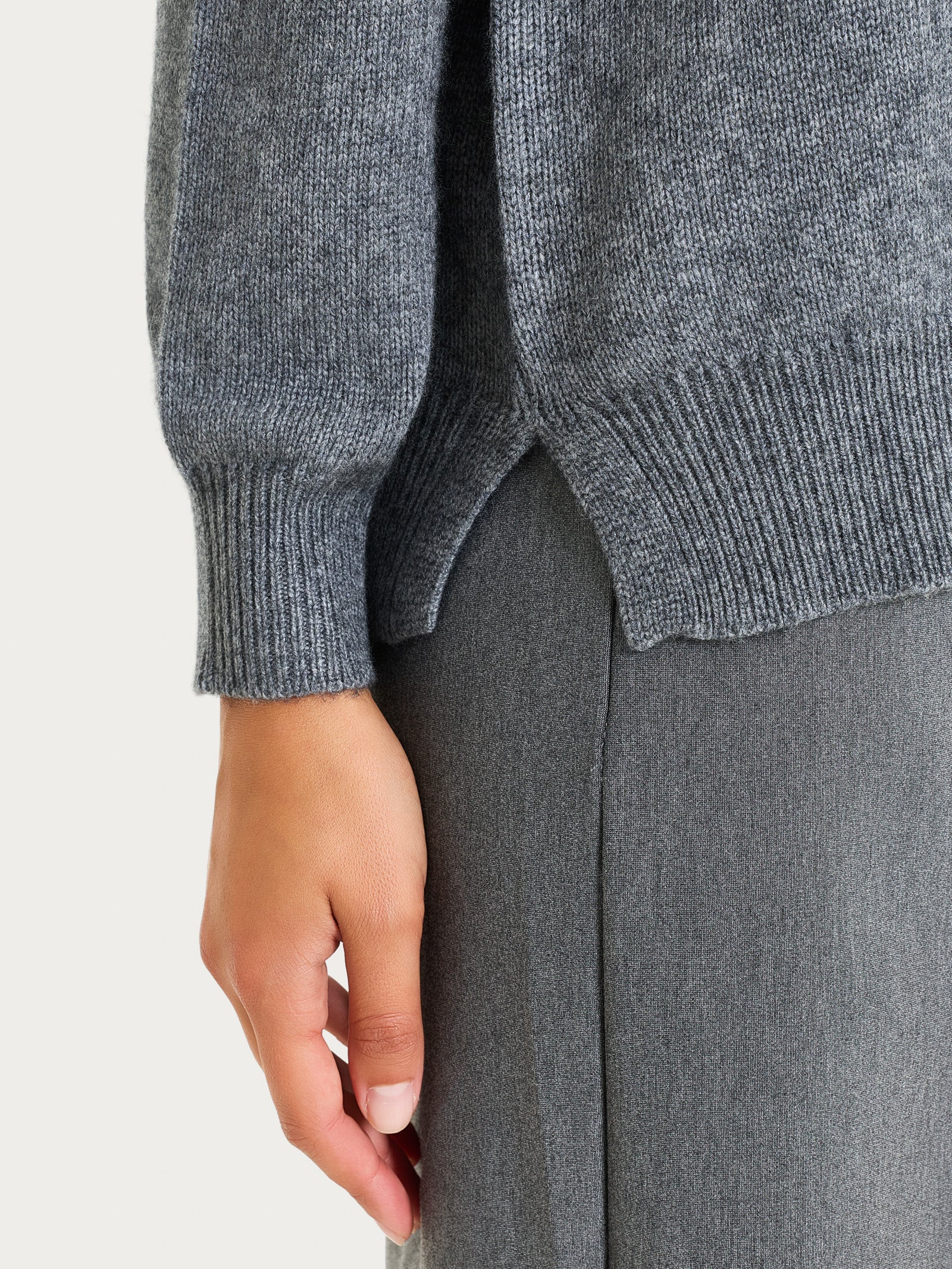 Ragno Natural Soft lupetto manica lunga Ferro Mel caldo