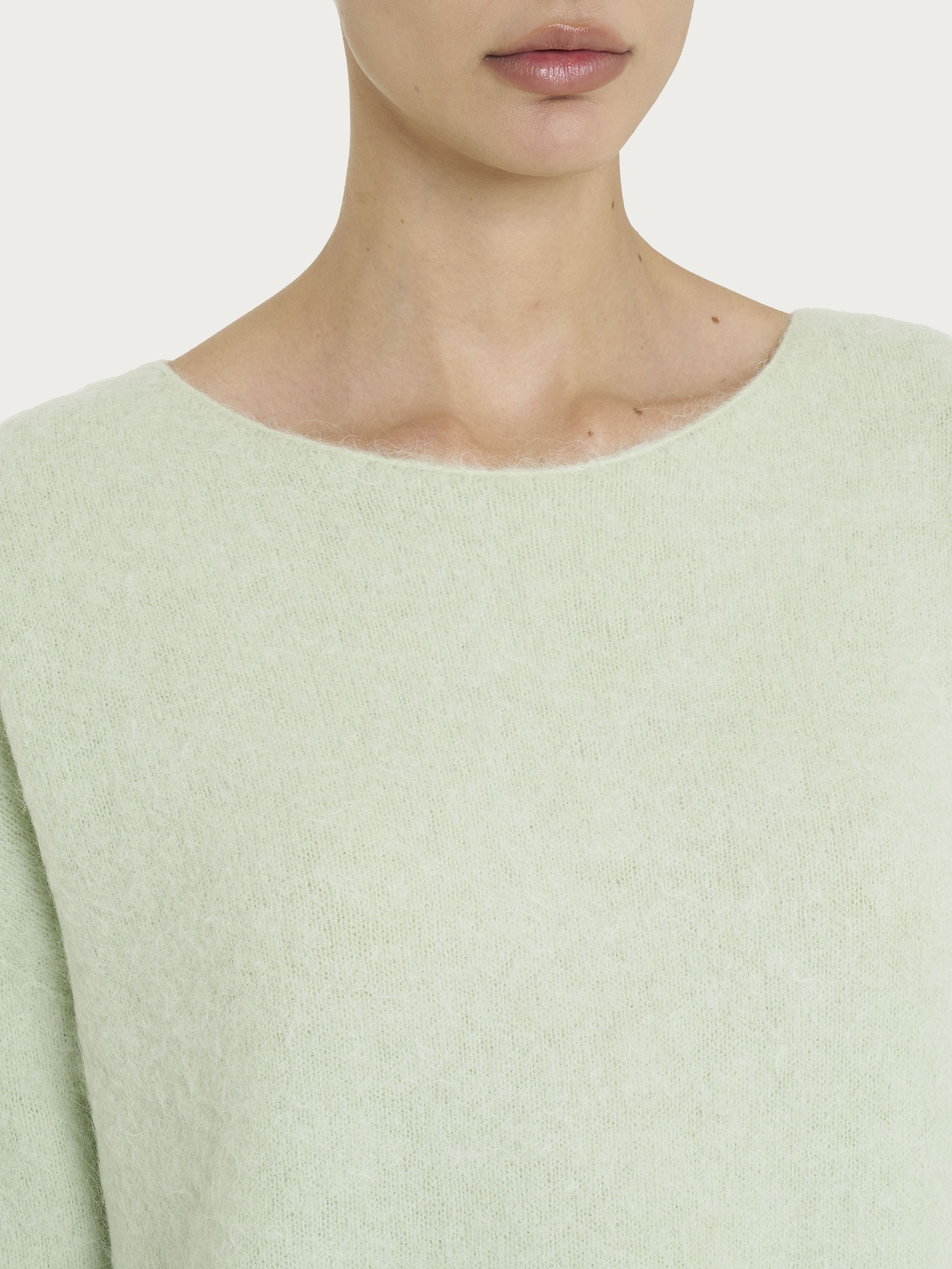 Ragno Merino Soft Gleam maglia barchetta misto lana