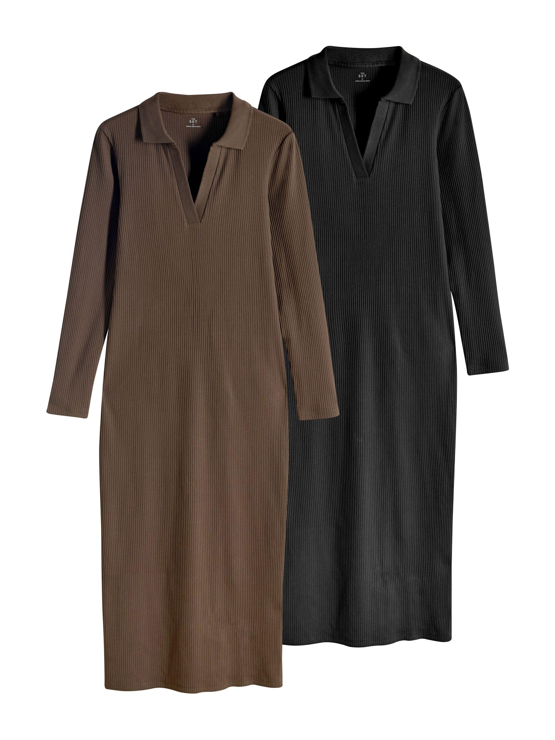 Geo Next The Set abiti donna maxi coste confezione 2 maniche lunghe