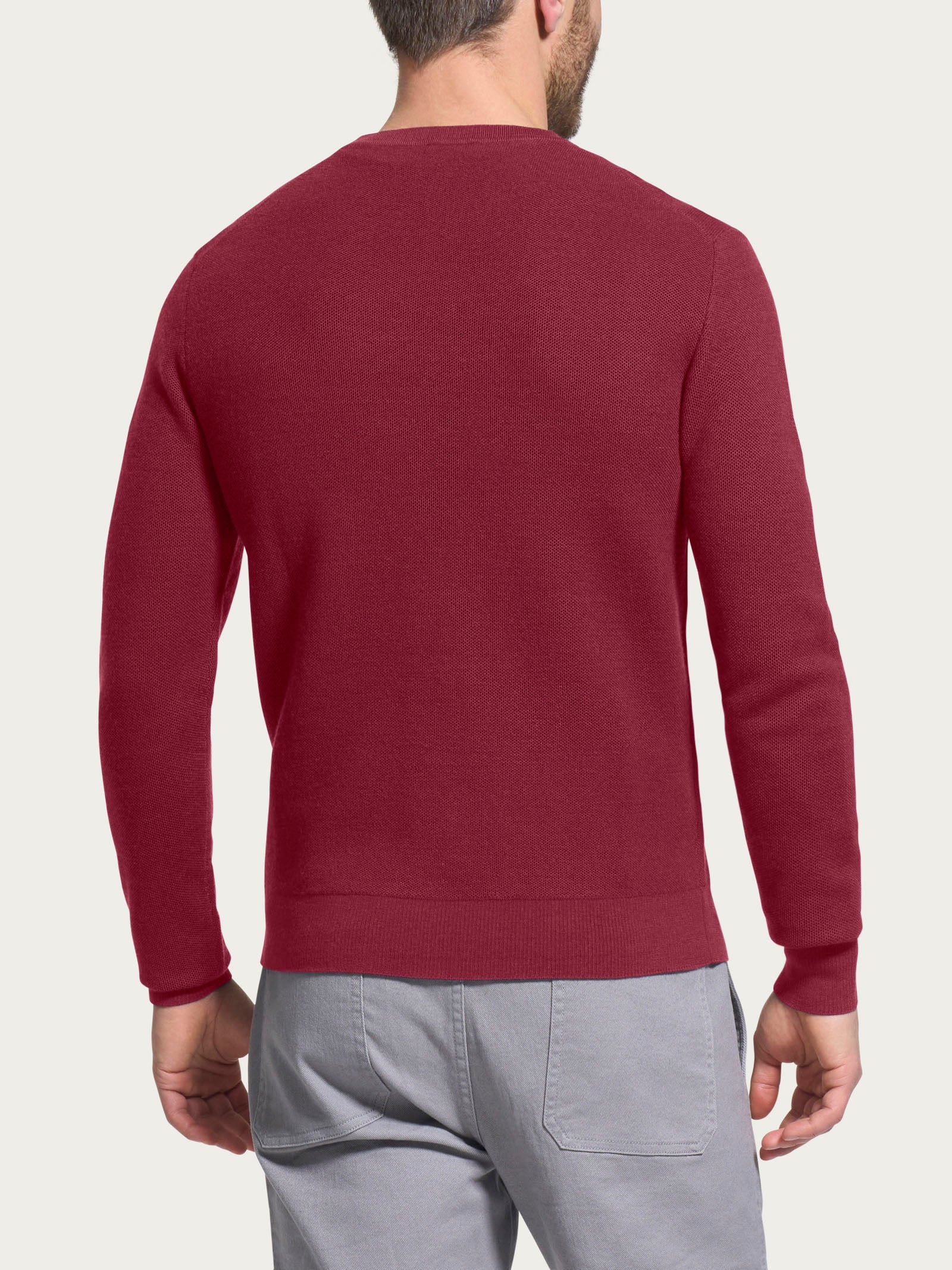 Ragno Merino Soft pull girocollo lana Tibetan Red