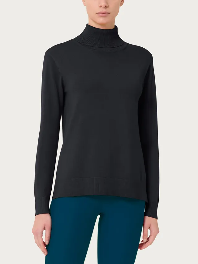 Ragno Four Seasons dolcevita donna viscosa nero