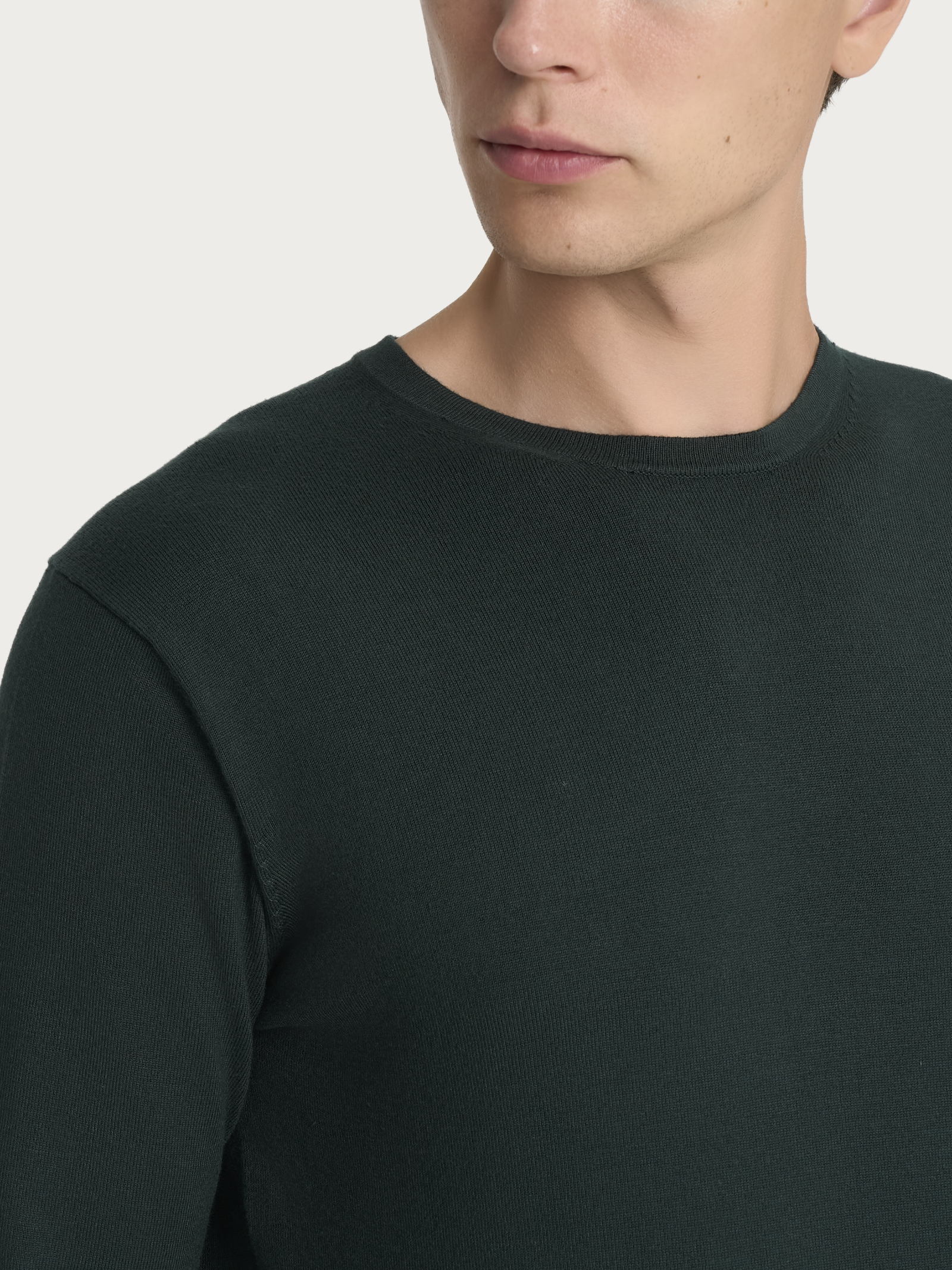 Ragno Four Seasons Pull Girocollo maglione verde scarab