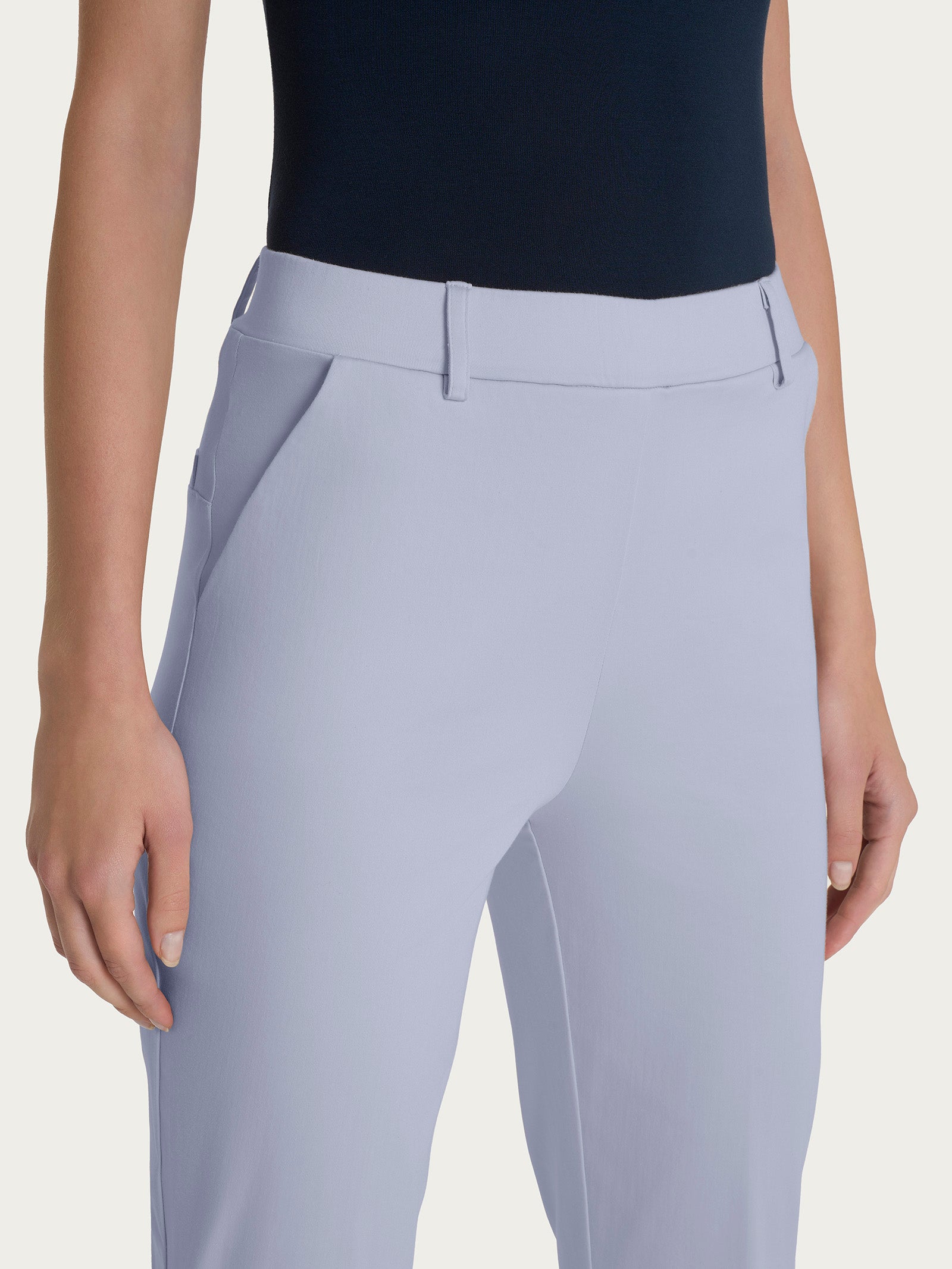 Ragno Satin Power The Chino pantalone Ultimate Gray cotone