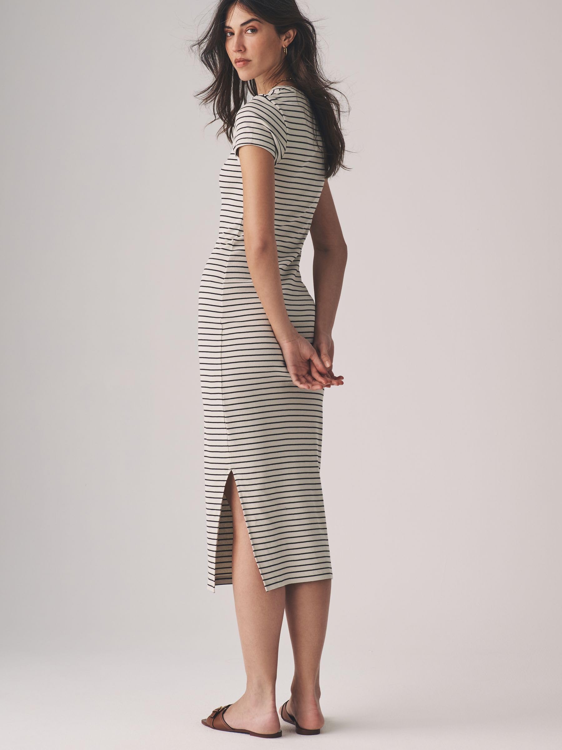 Next The Set confezione da 3 abiti midi aderenti coste donna