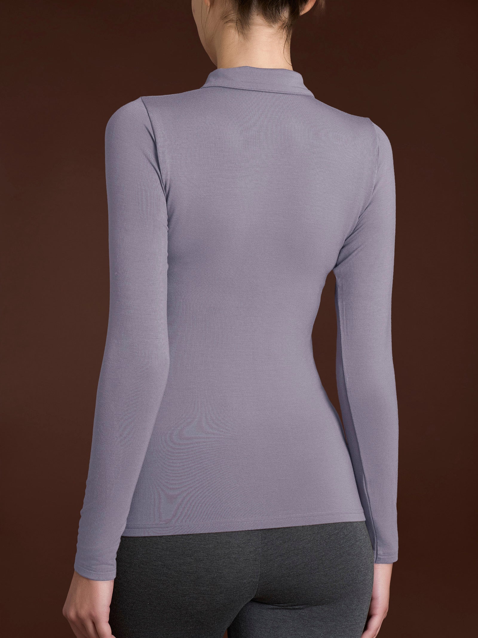Ragno Eco Viscosa Polo manica lunga Thistle