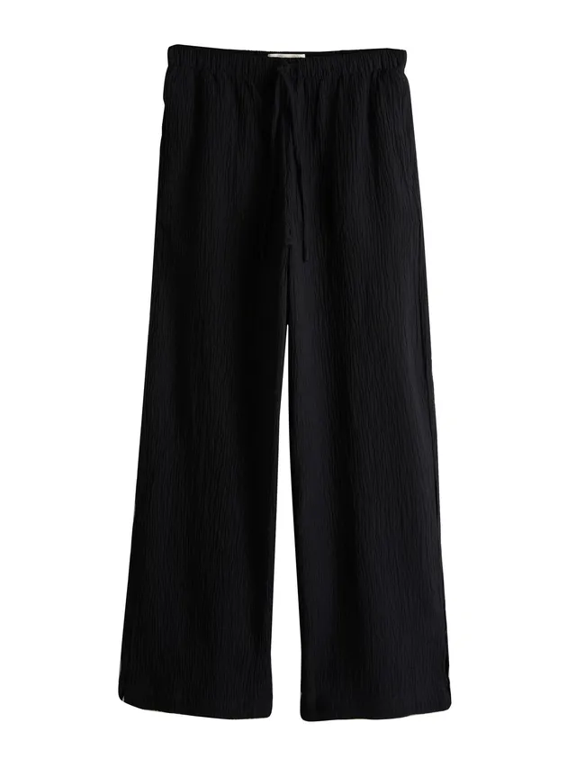 Next Pantaloni Lino Gamba Larga Donna Taglia 29