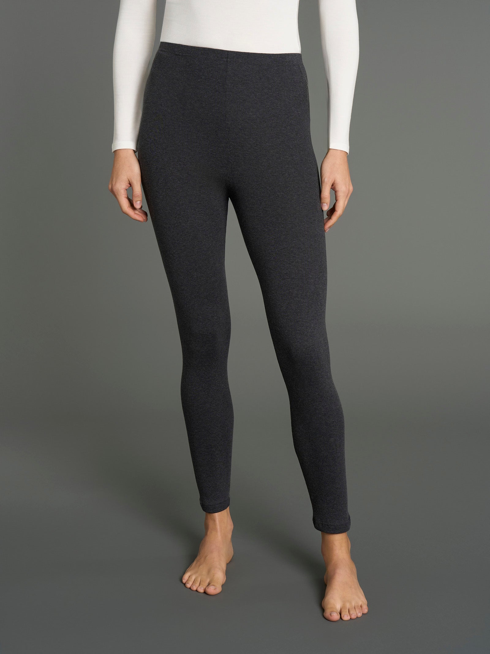 Ragno Jersey Cotone leggings ardesia mel felpato