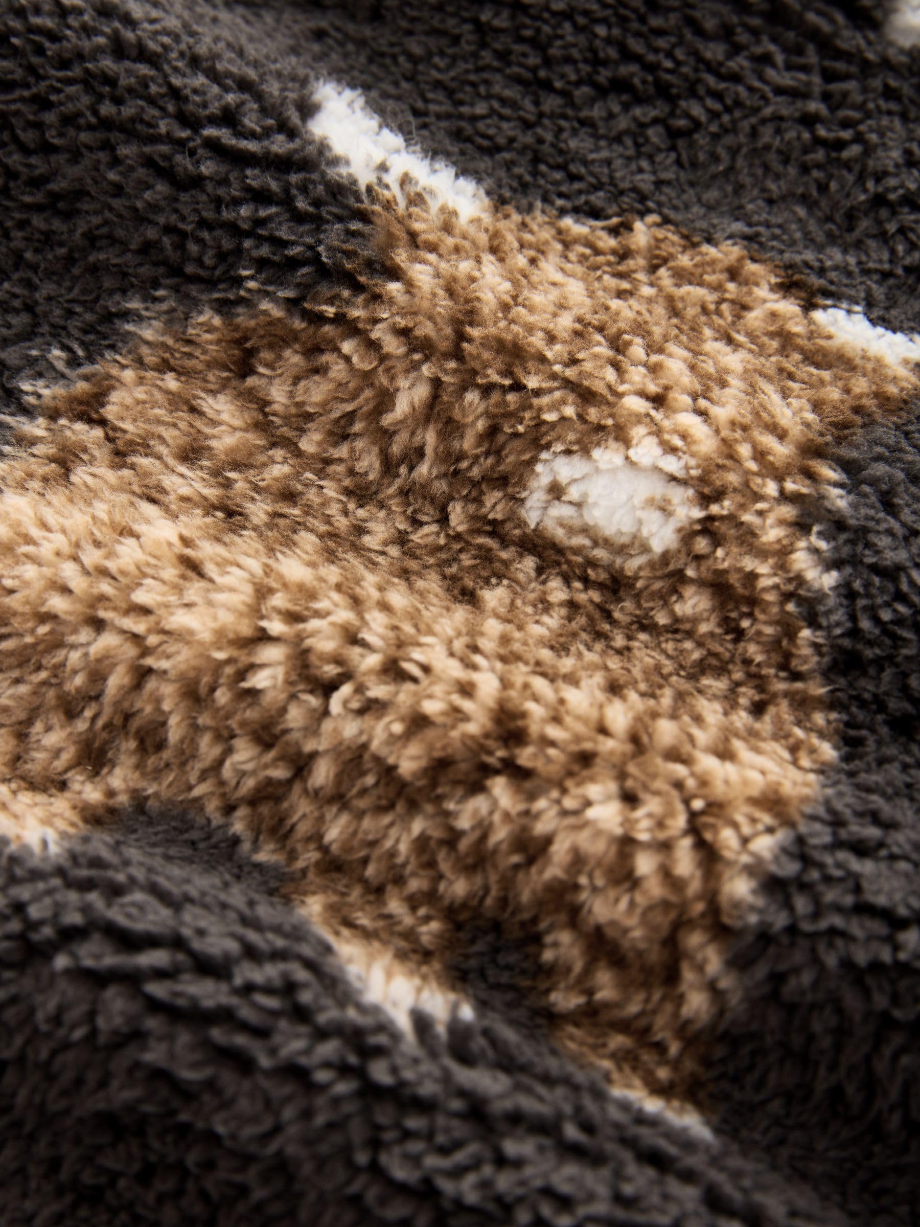 Next Hamish pile sherpa donna mezza zip L XL caldo