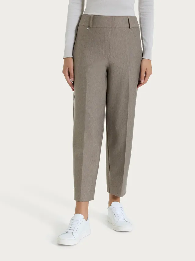 Ragno Compact Pantalone Carrot pantalone elasticizzato Glace Mel.