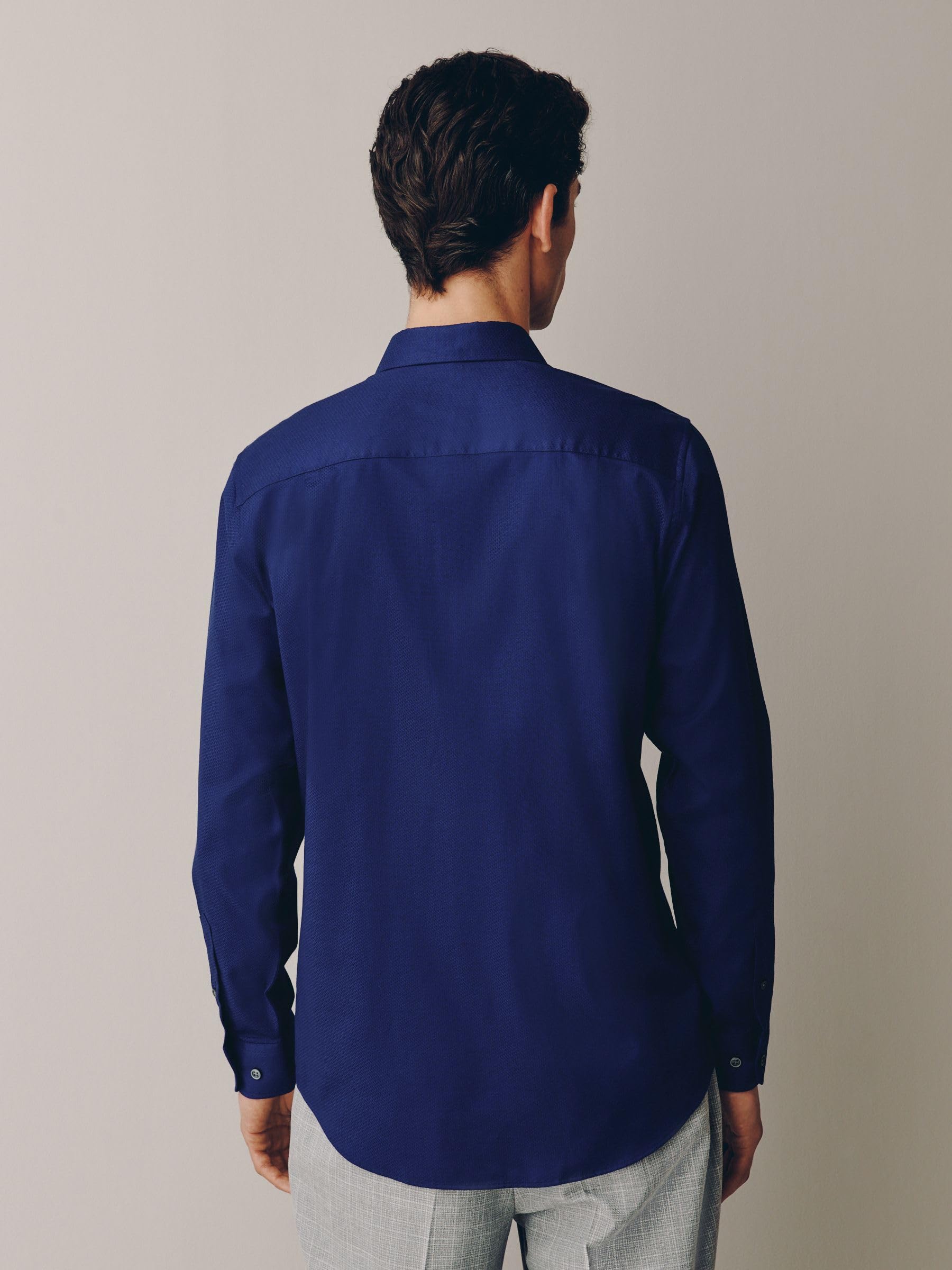 Next camicia elegante uomo regular cotone easy care