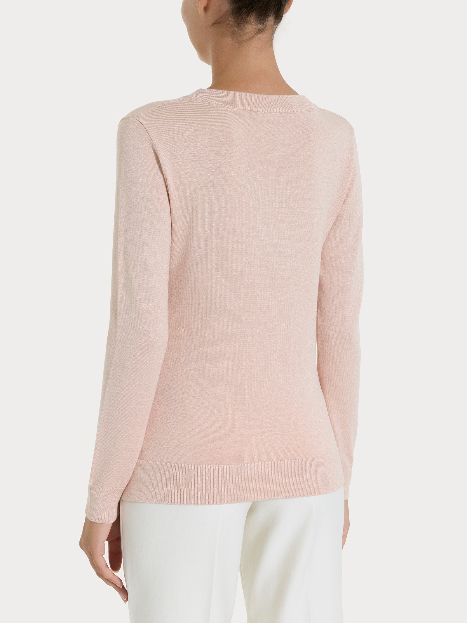 Ragno Four Seasons Maglia Scollo Madonna Cameo Rose Viscosa
