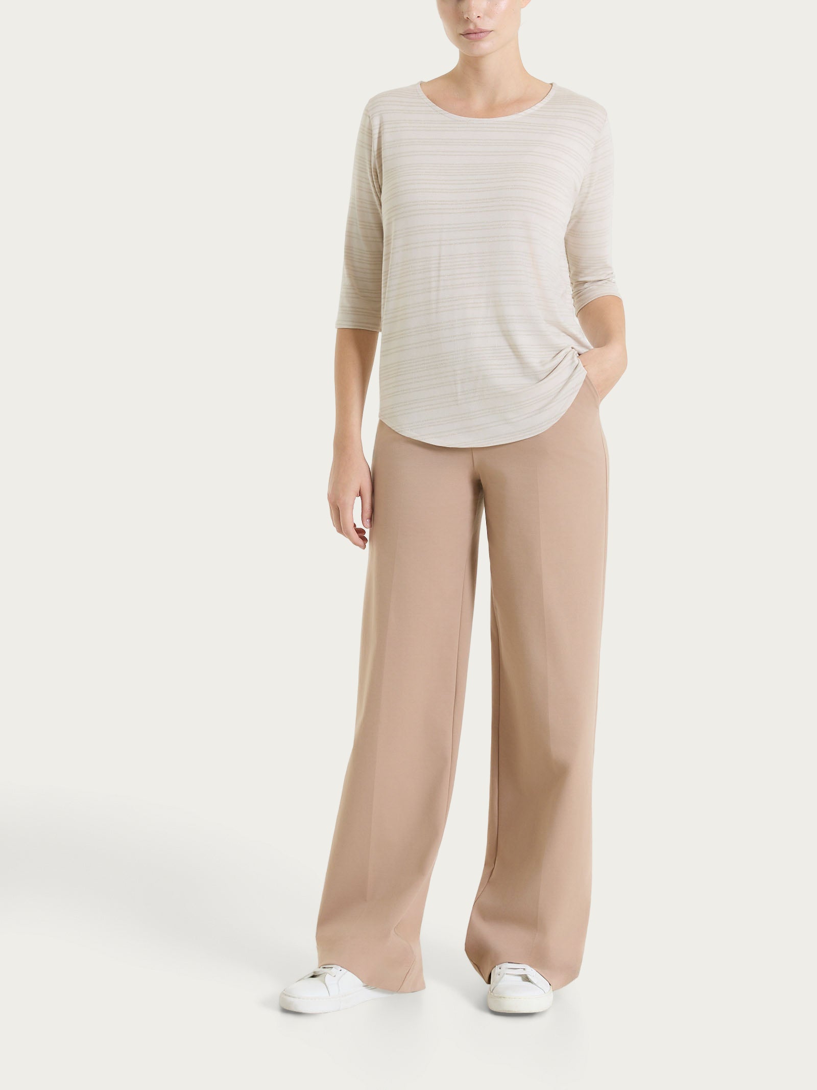Ragno Compact Light pantalone palazzo Warm Taupe