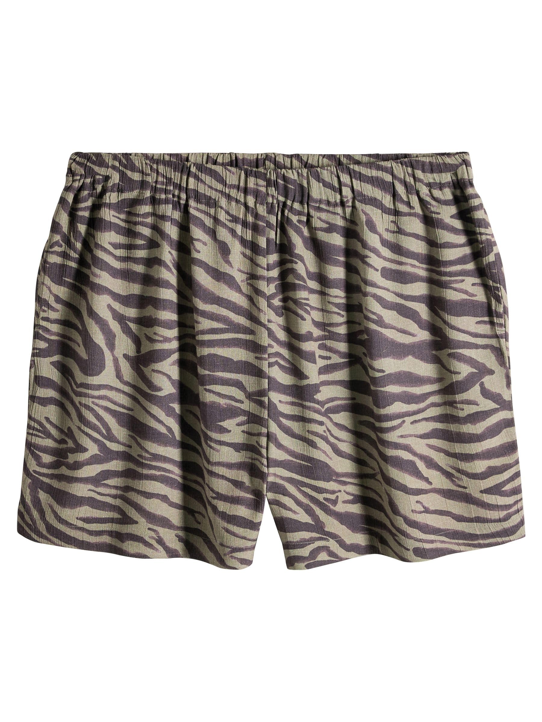 Geo Next The Set completo donna camicia shorts zebrato leggero