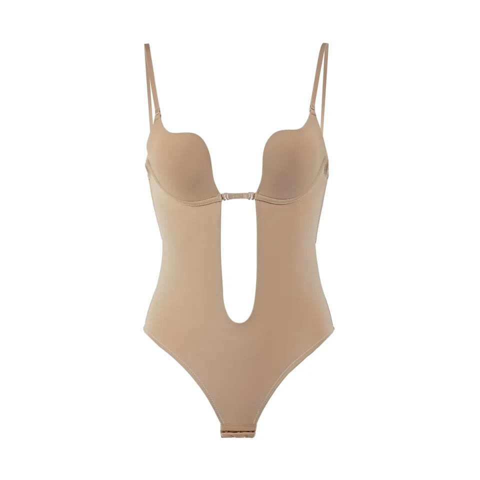 Maria Grazia Severi U-Plunge body modellante nude scollato