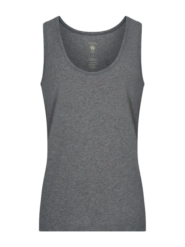 Ragno Comfort canottiera spalla larga cotone grigio mel
