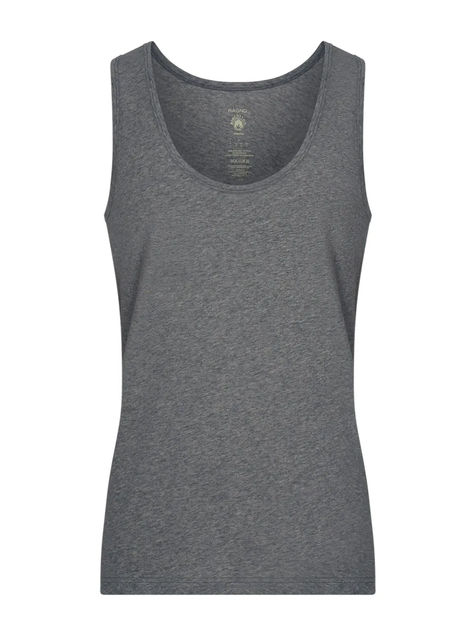 Ragno Comfort canottiera spalla larga cotone grigio mel