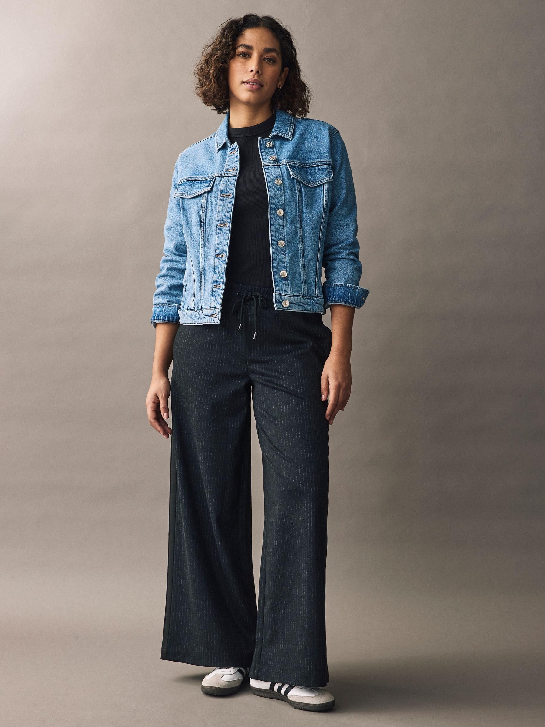 Next giacca denim donna 46 misto cotone comoda