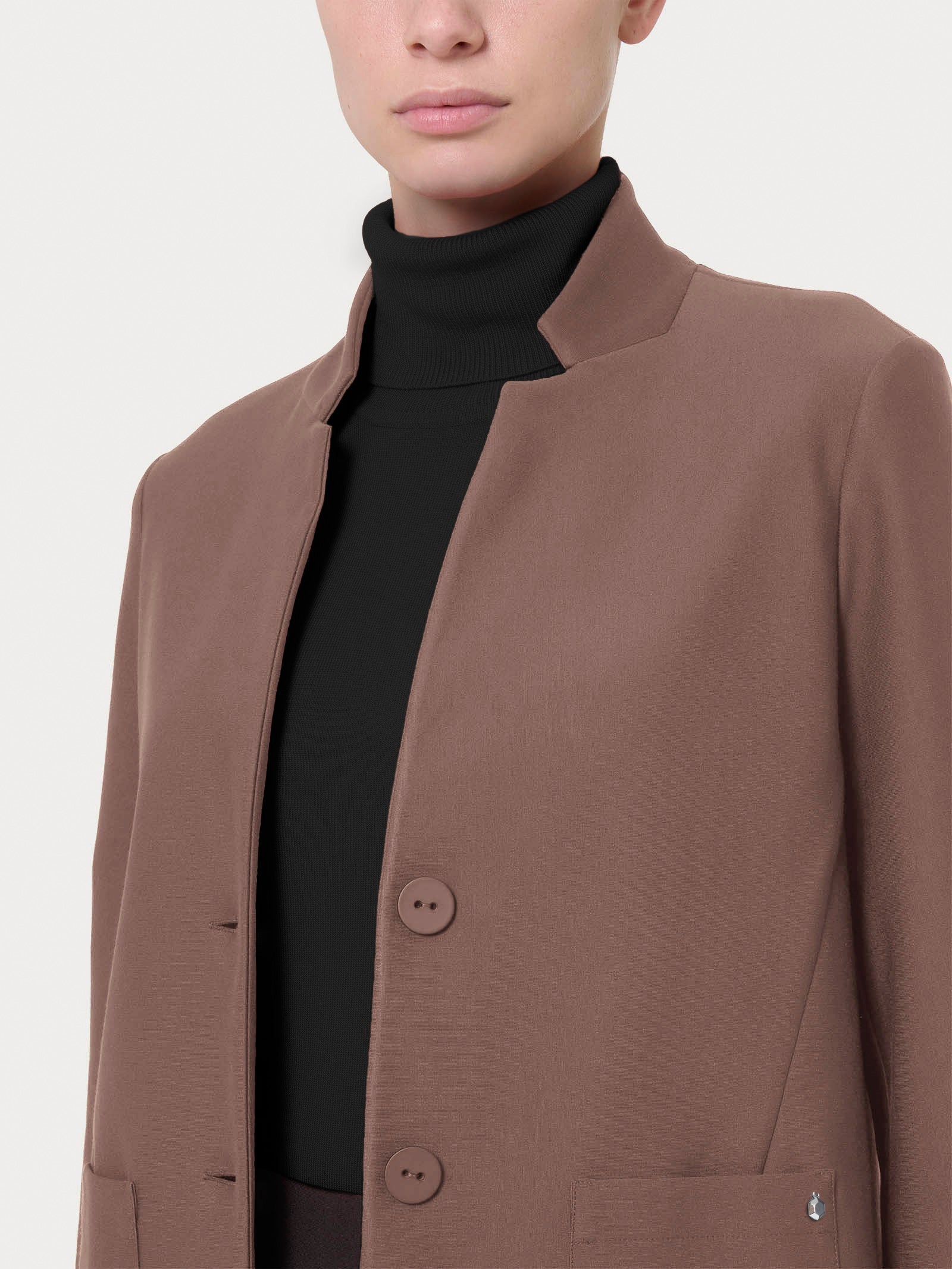 Ragno Compact blazer corto Pine Bark elasticizzato