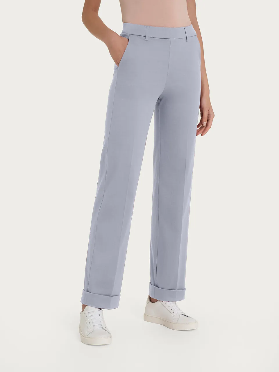 Ragno Satin Power Straight pantaloni con tasche grigio ultimate