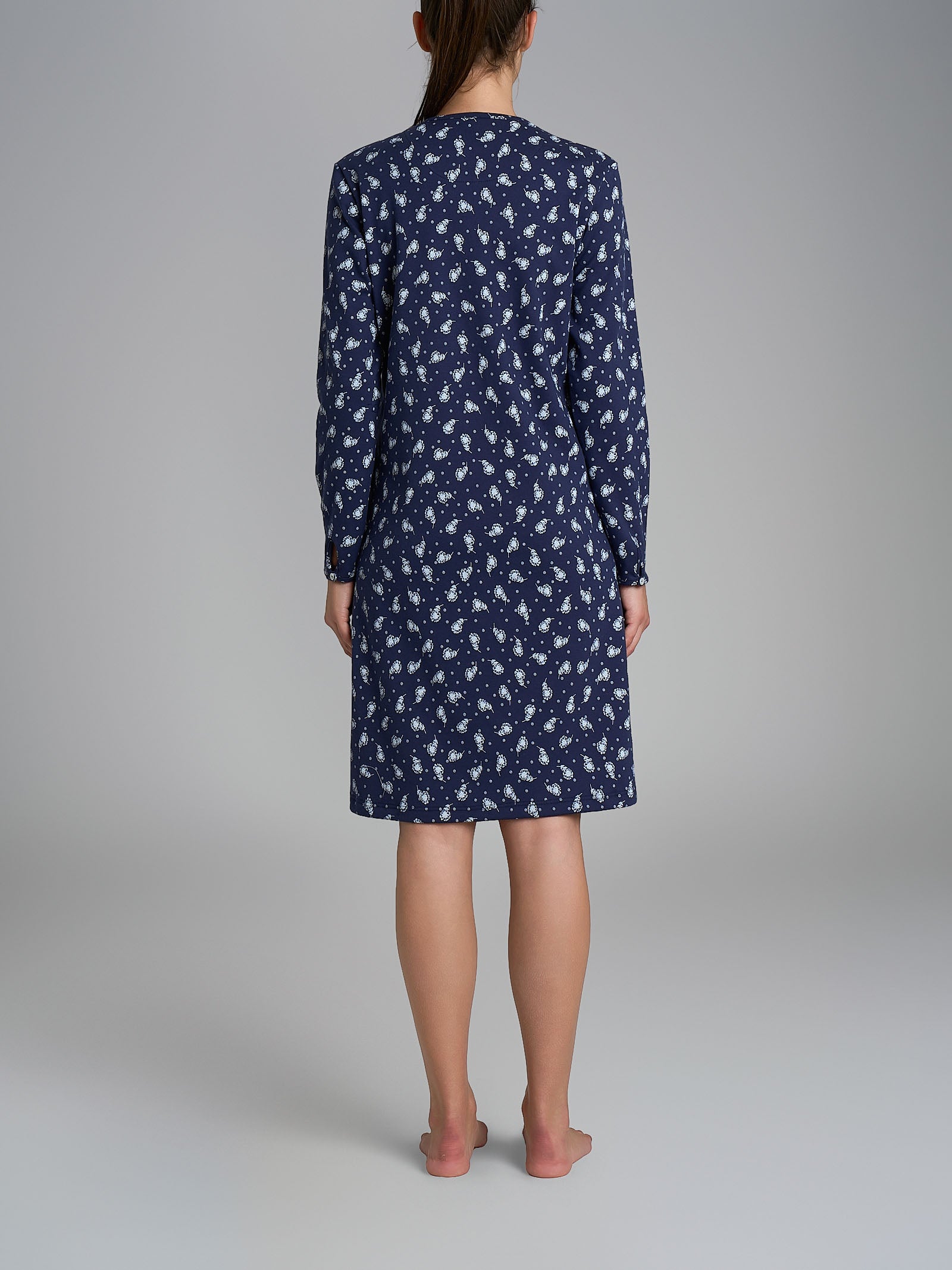 Ragno Interlock Camicia Notte Serafino Naval Fiore