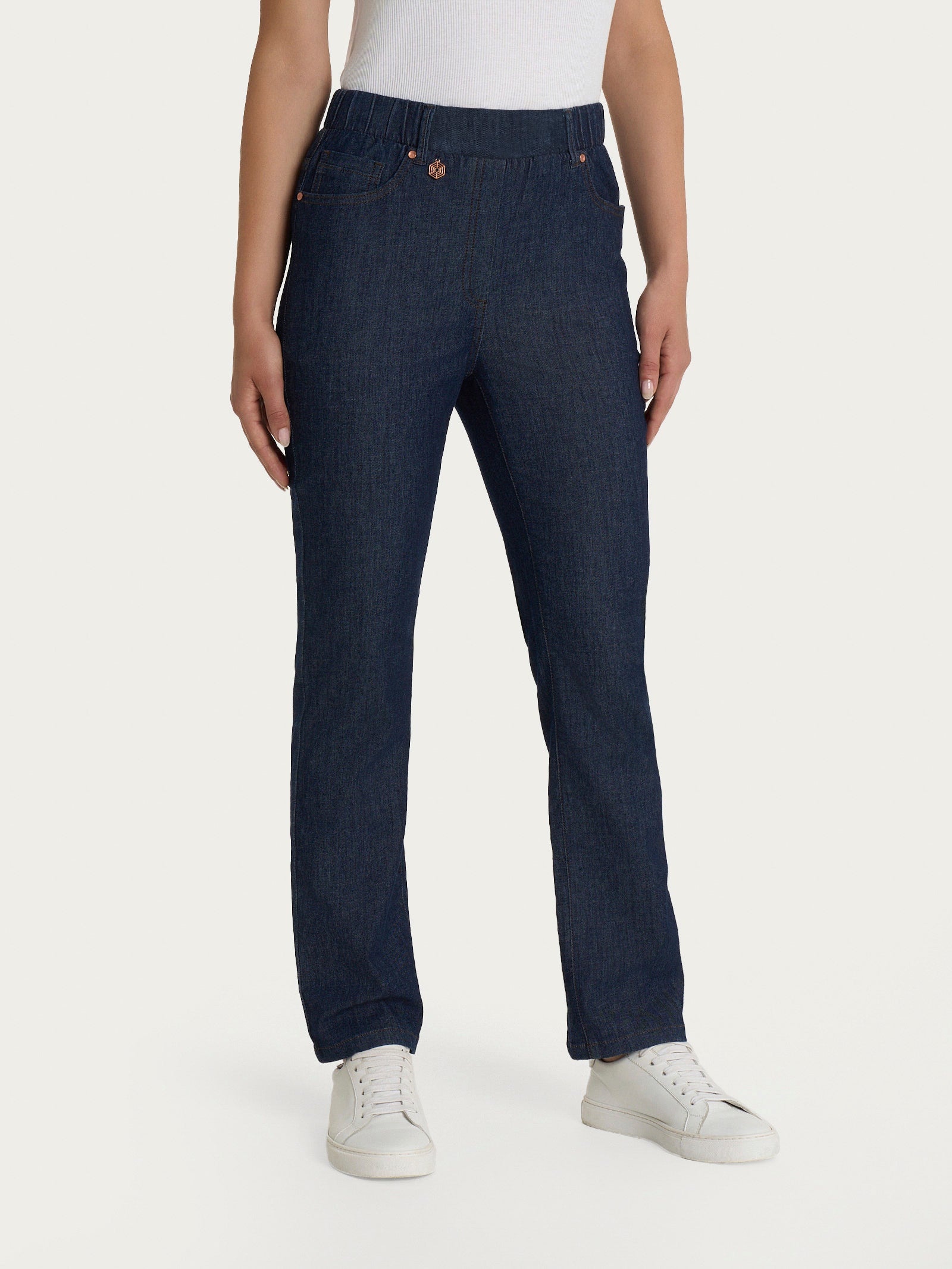 Ragno Light Denim Jeans Dritti Donna Indigo Elasticizzati