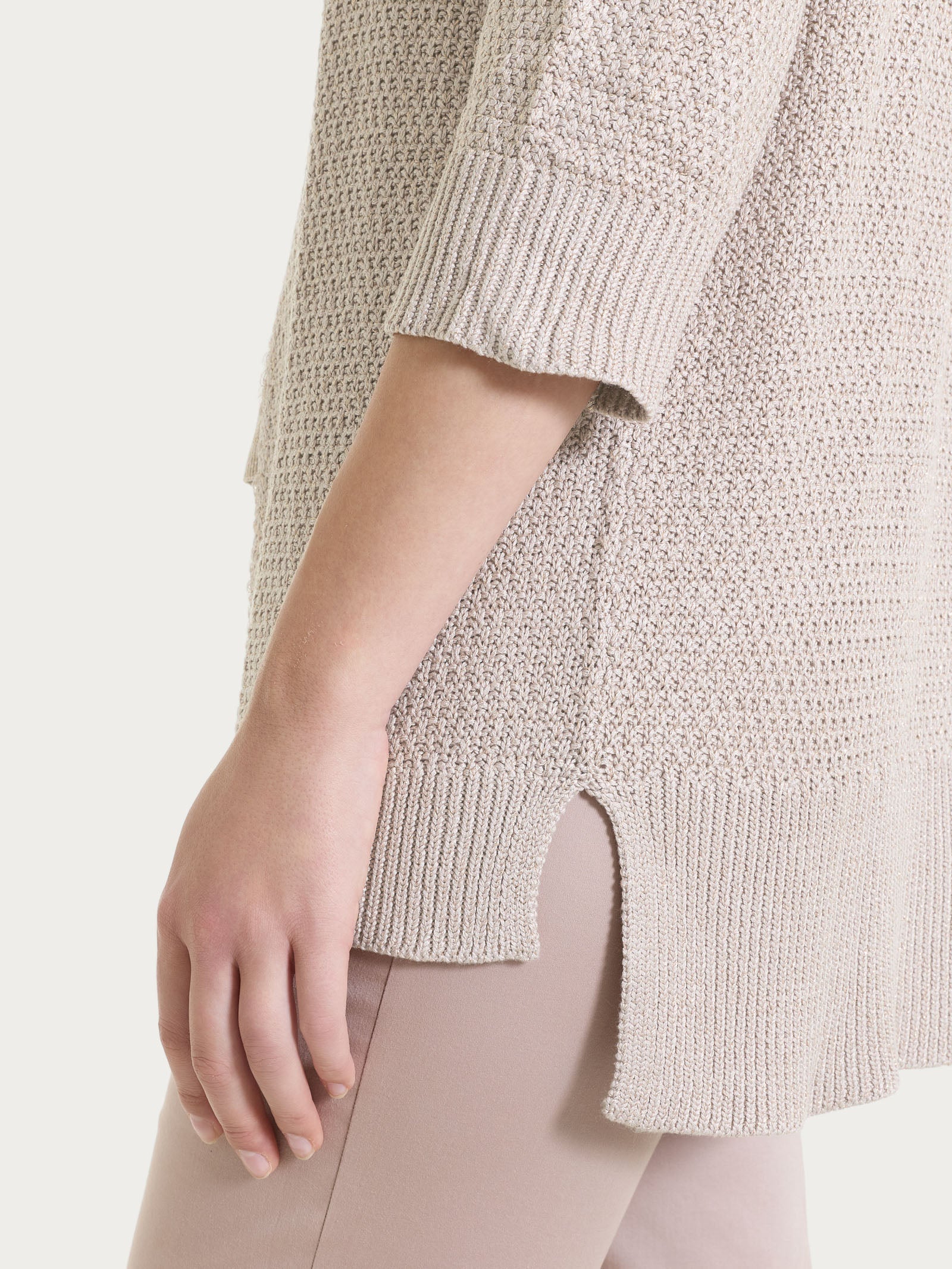 Ragno Four Seasons Cardigan Lurex Crockery Aperto Donna
