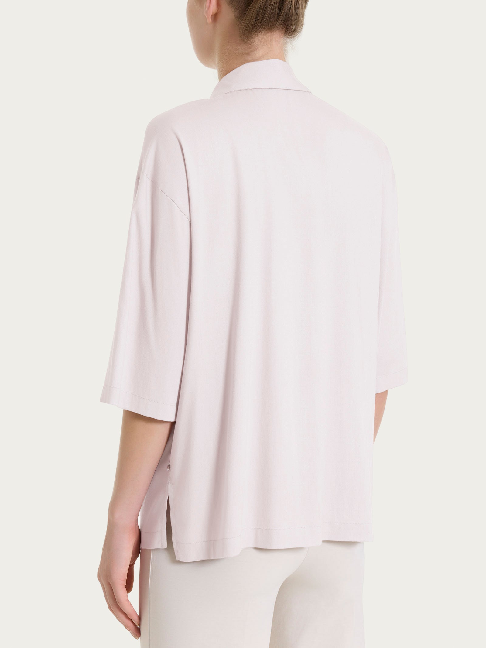 Ragno Camicia Manica 3/4 Voile Stretch Rosa viscosa