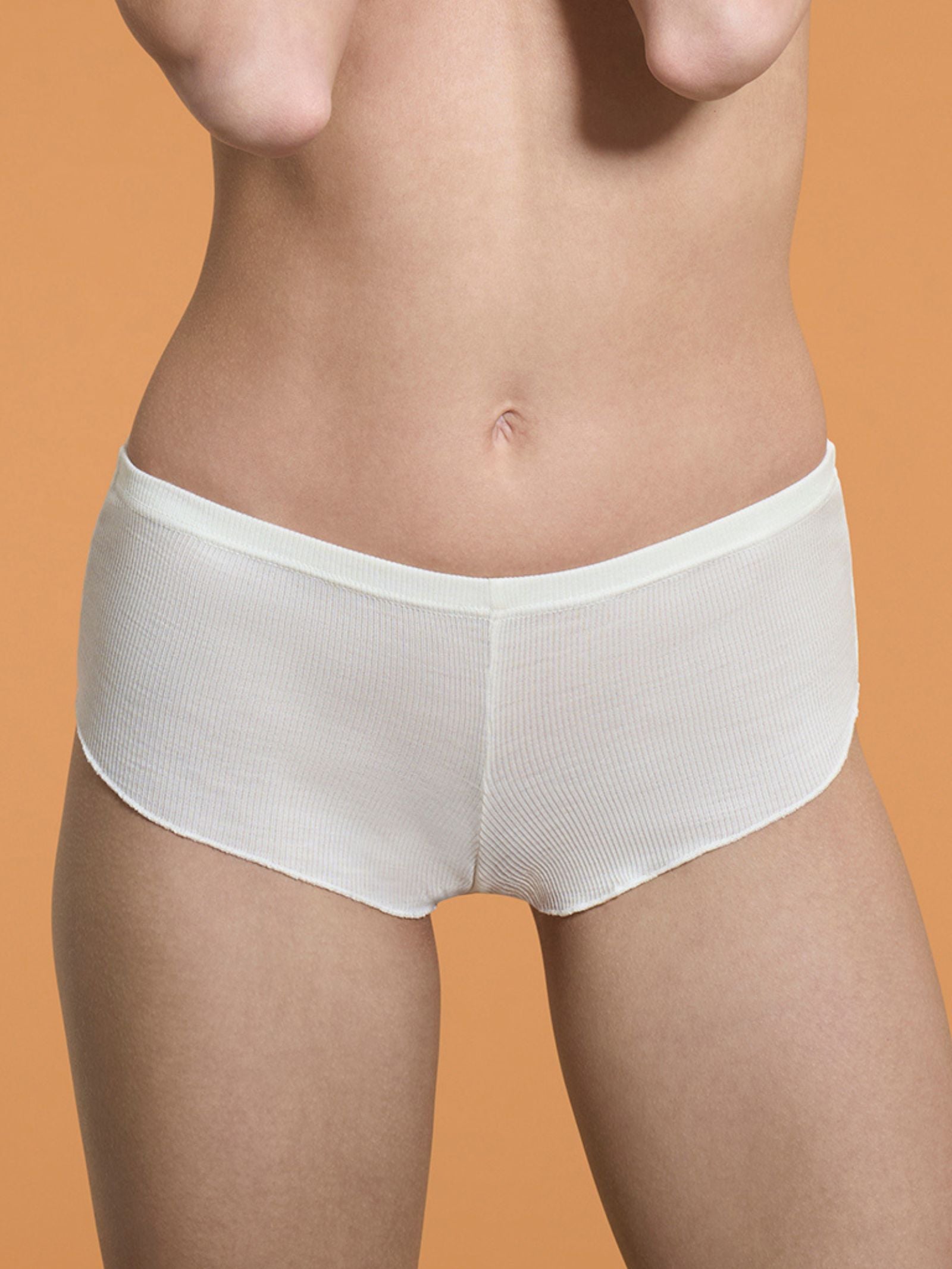Ragno Lana Seta culotte costina lana seta B.co Lana