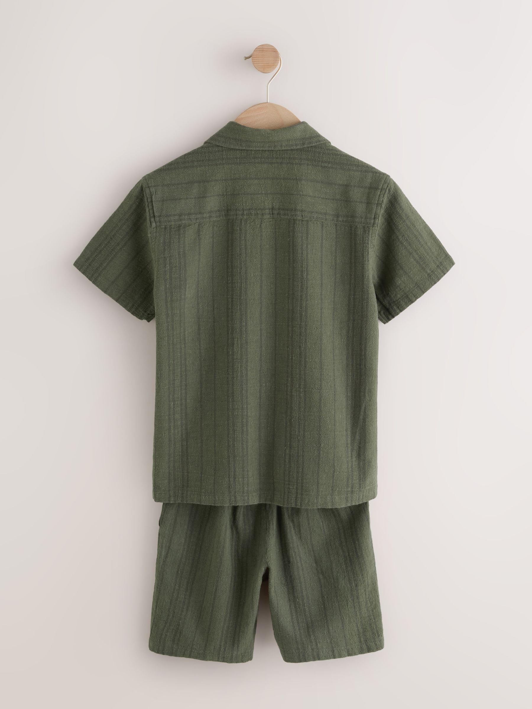 Next completo ragazzo camicia e shorts 98 manica corta