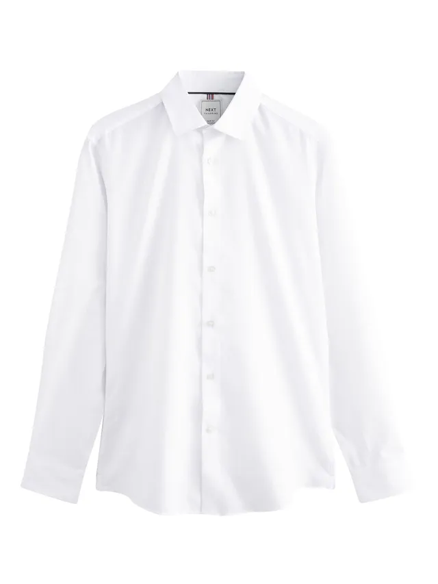 Next Camicia Easy-Care Testurizzata Slim Uomo