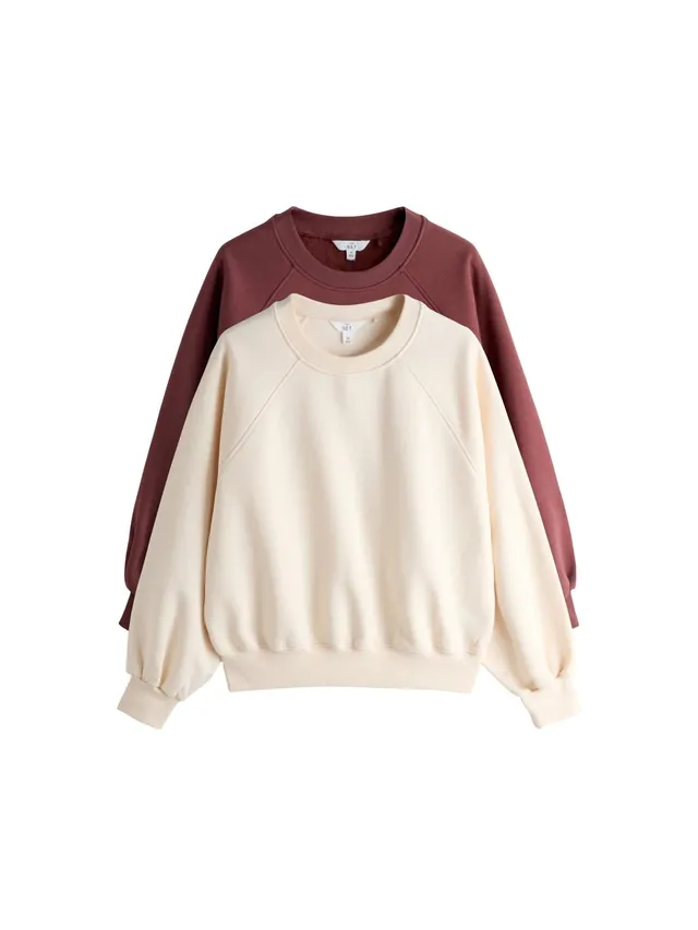 Geo Next The Set felpa raglan donna confezione 2 pezzi manica lunga