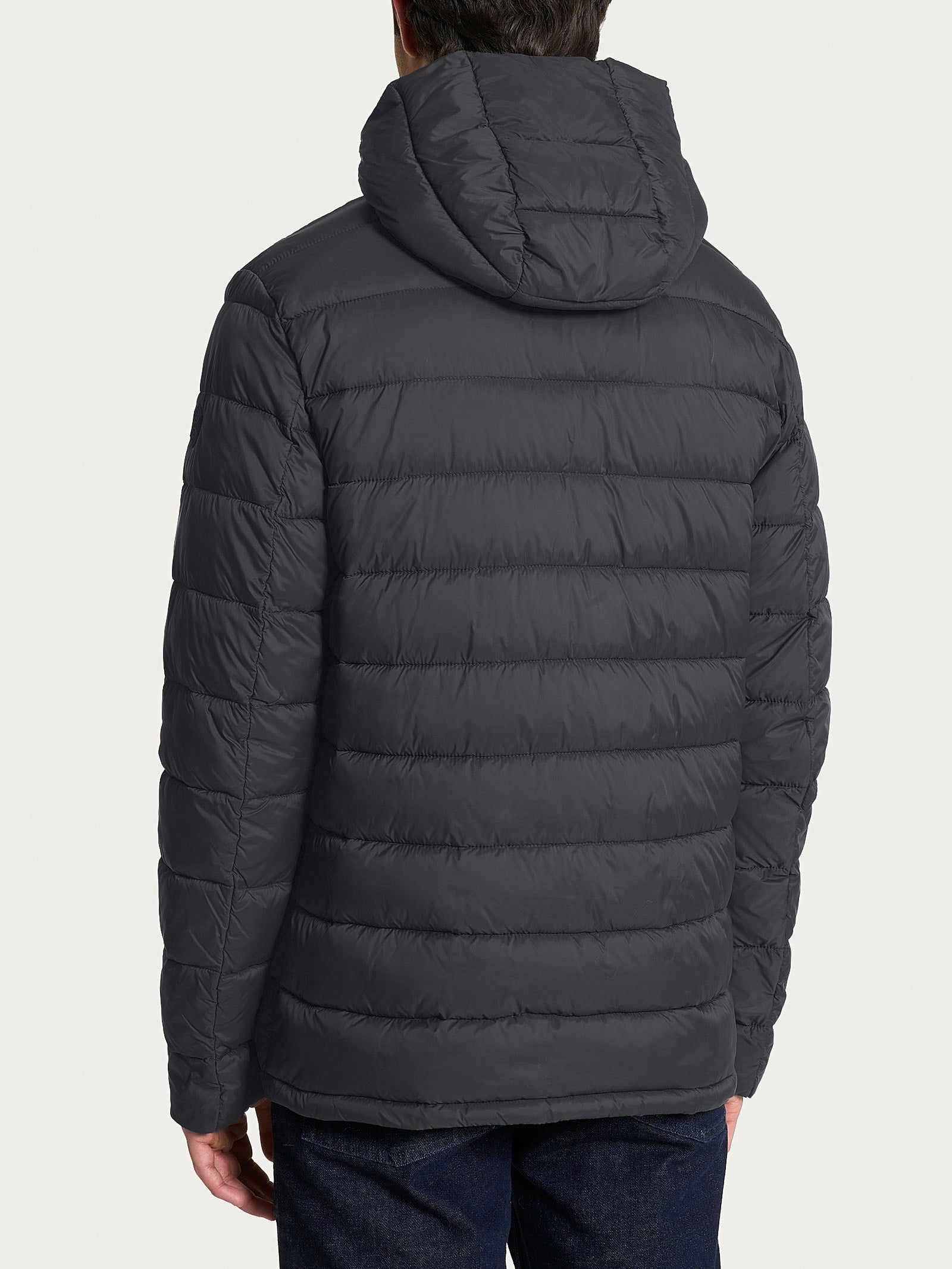 Ragno Vegan Down Piumino Cappuccio Uomo Dark Shadow Caldo