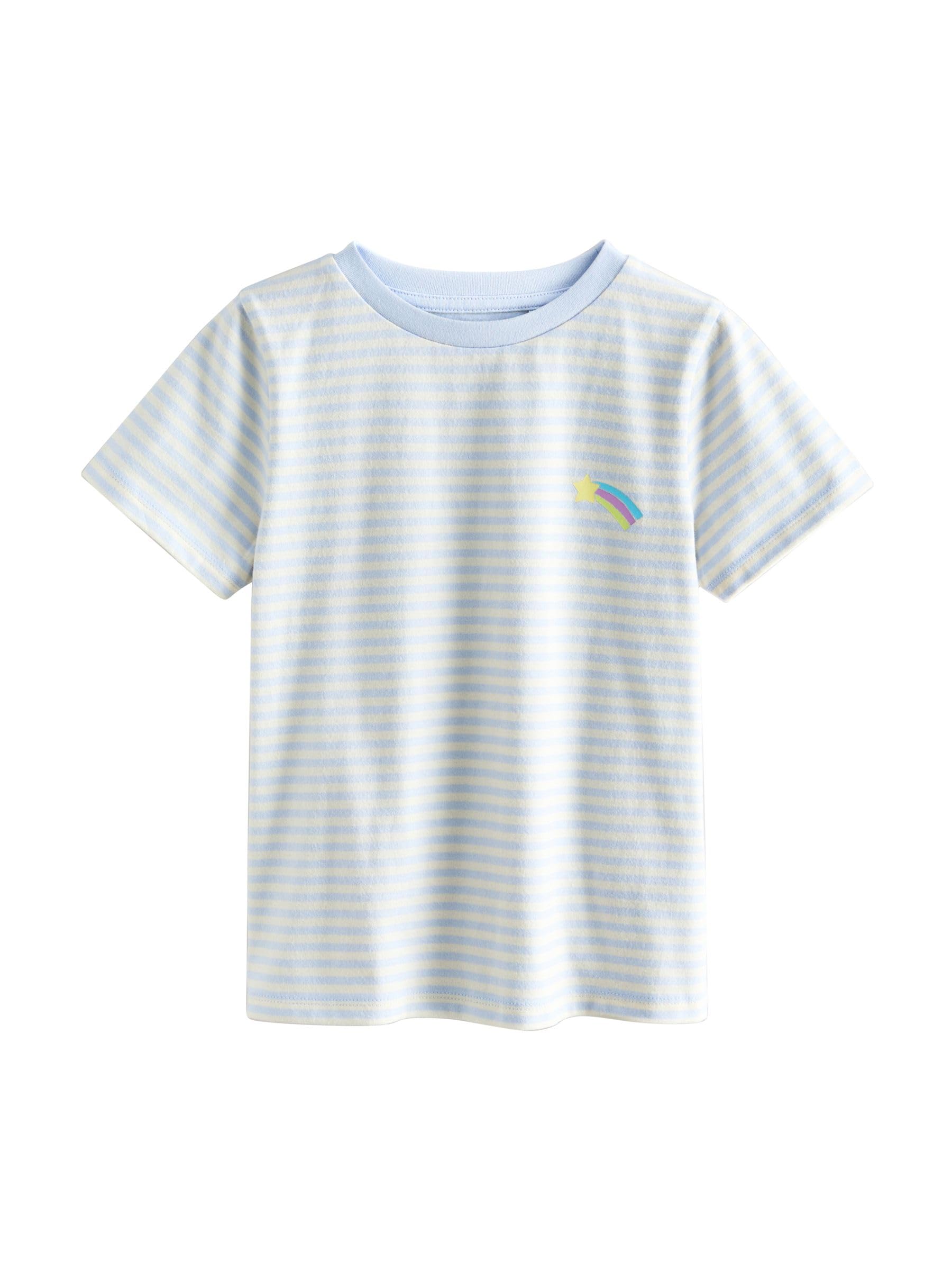Next Confezione 7 Magliette Bambina Pastello Cotone