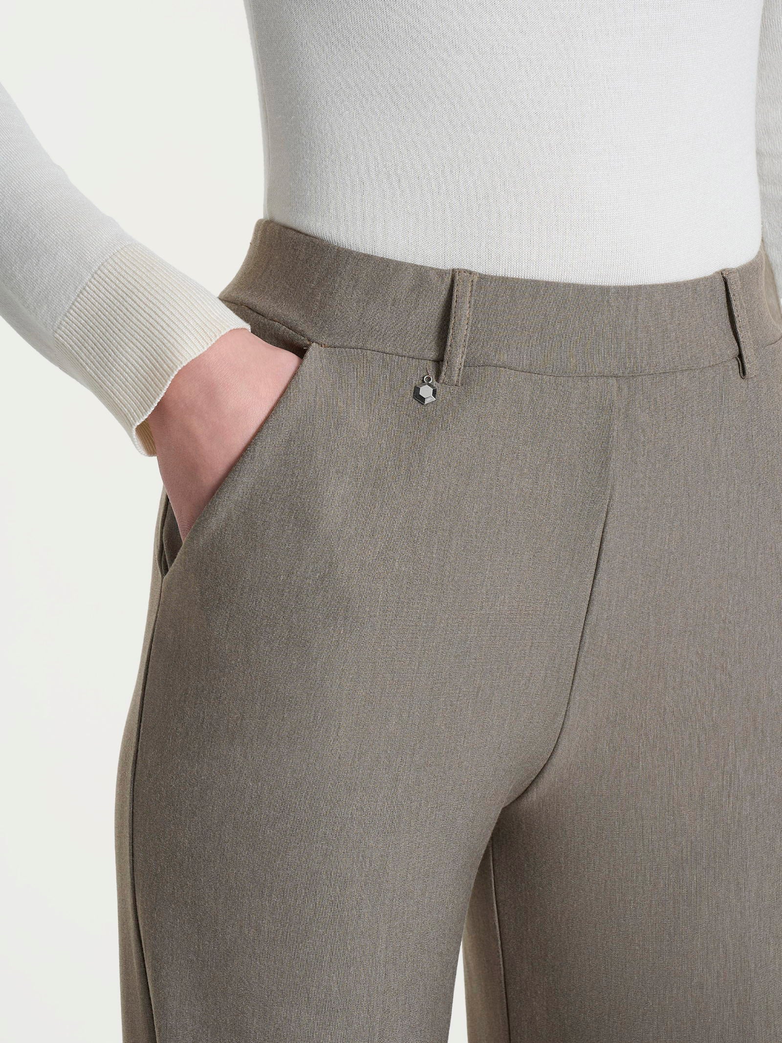 Ragno Compact pantalone ampio caviglia grigio