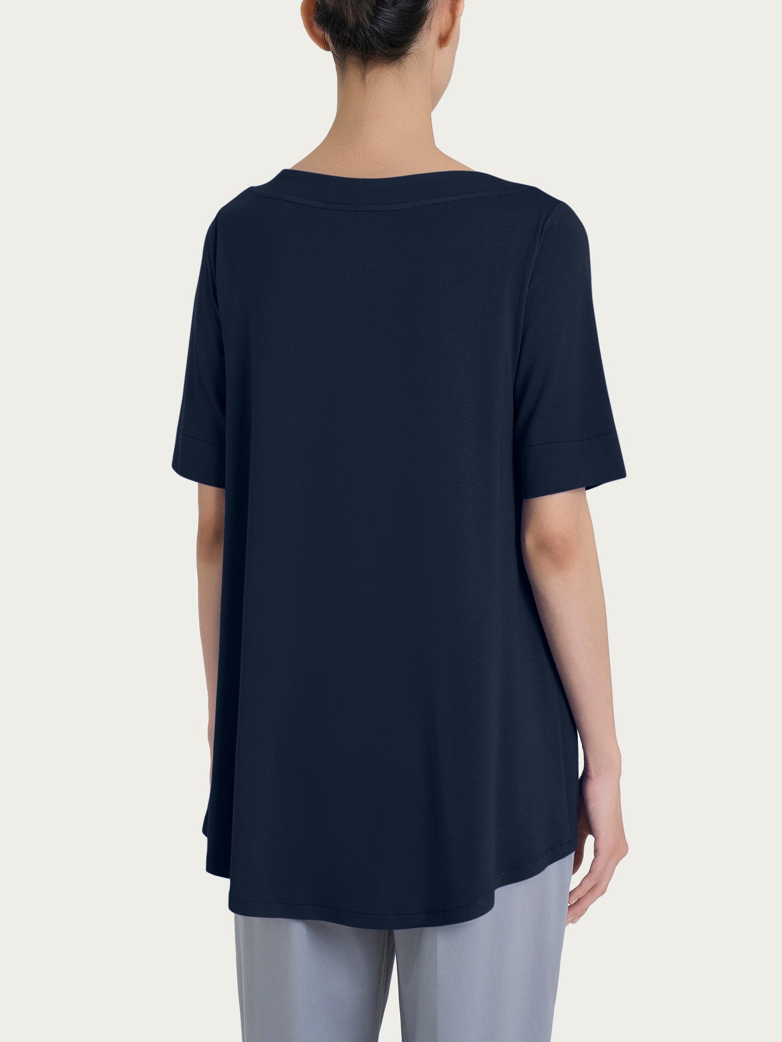 Ragno Viscosa Summer maglietta manica 3/4 bleu viscosa