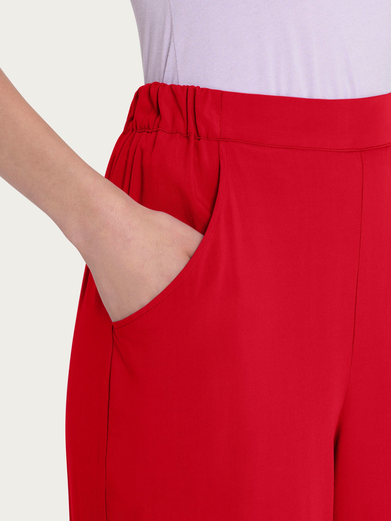 Ragno EcoSeta pantalone ampio Salsa luminoso