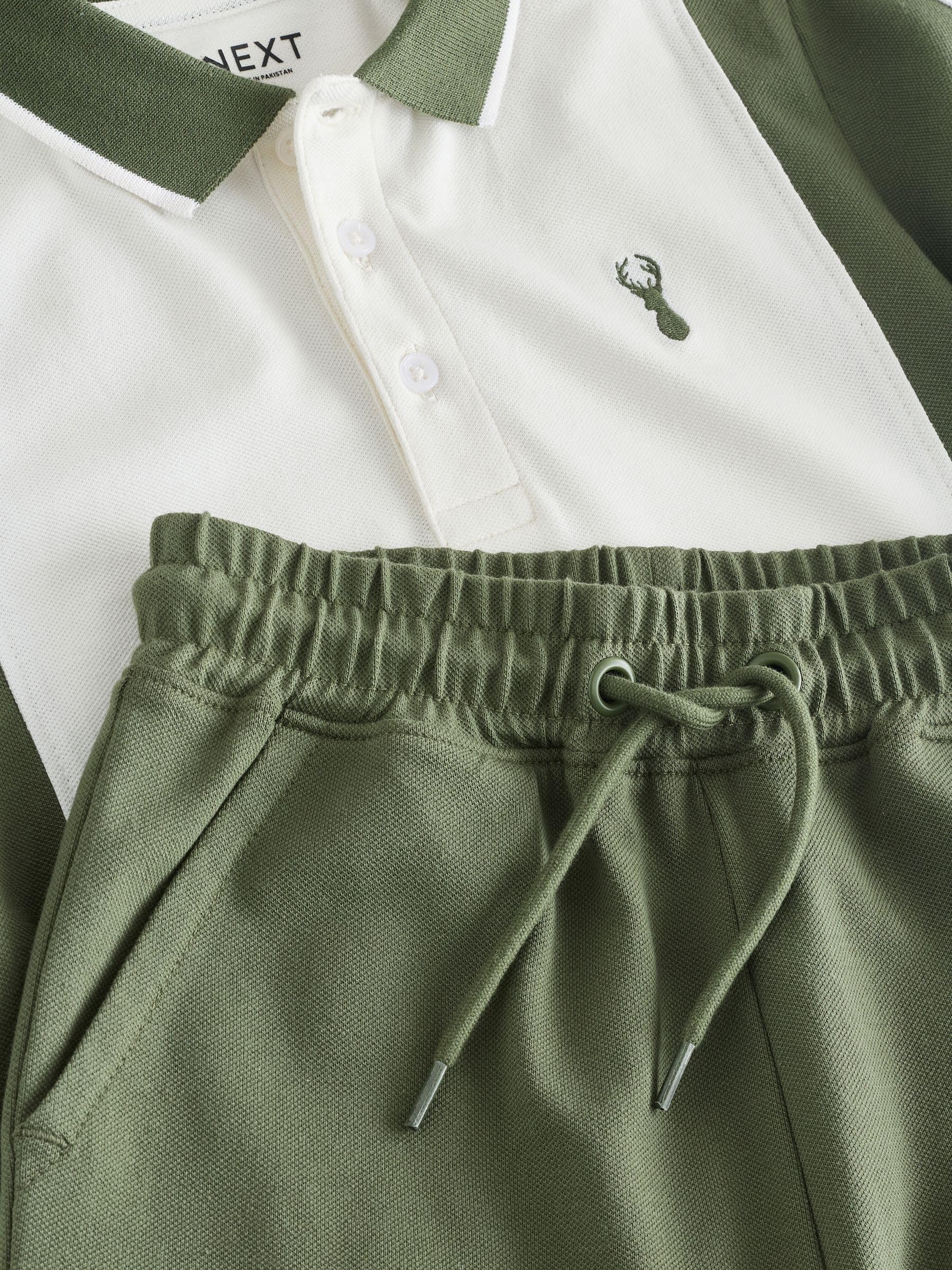 Next Completo Polo Colorblock Shorts Bambino 122