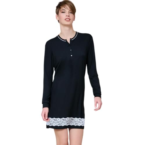 Lady C Maxi Maglia Fondo in Pizzo modal camicia notte
