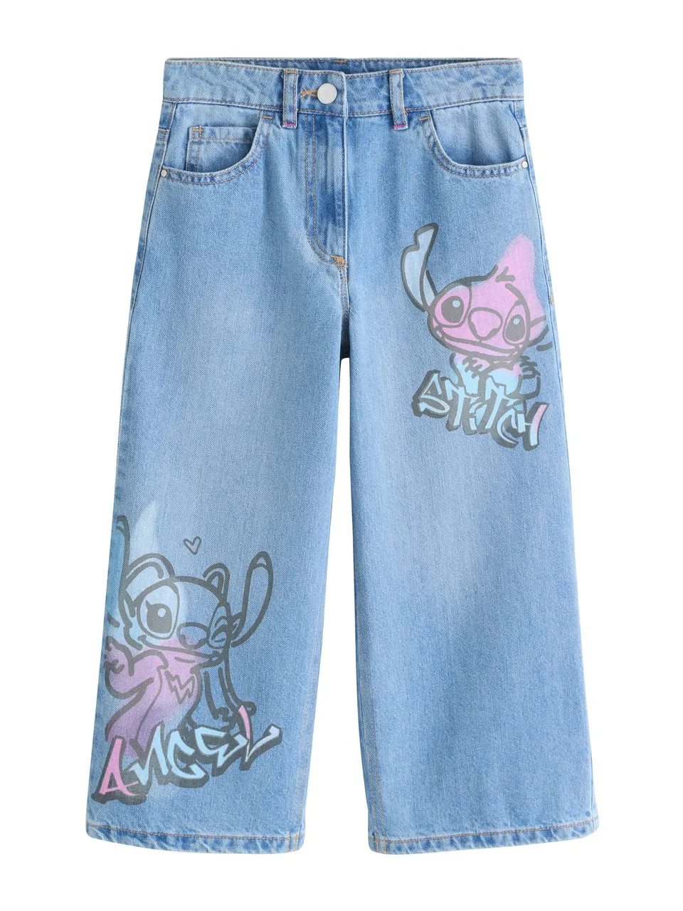 Next Jeans Lilo & Stitch Bimba in Denim