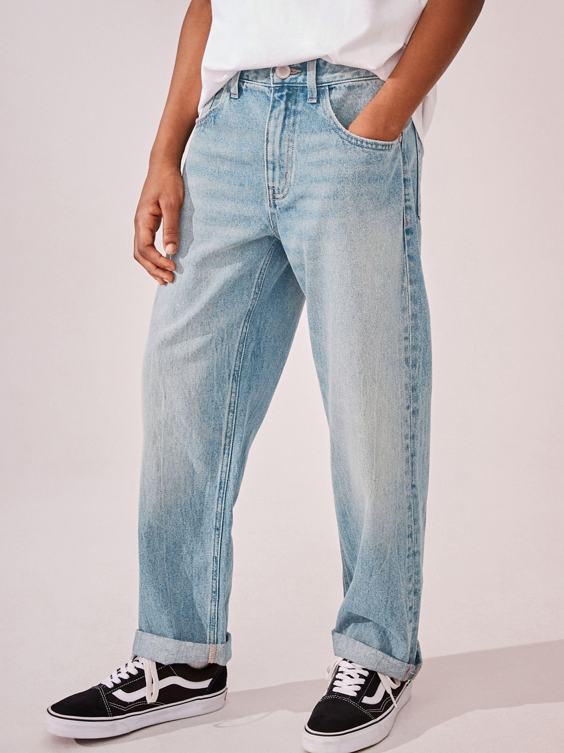 Next Authentic jeans ragazzo gamba larga taglia 104