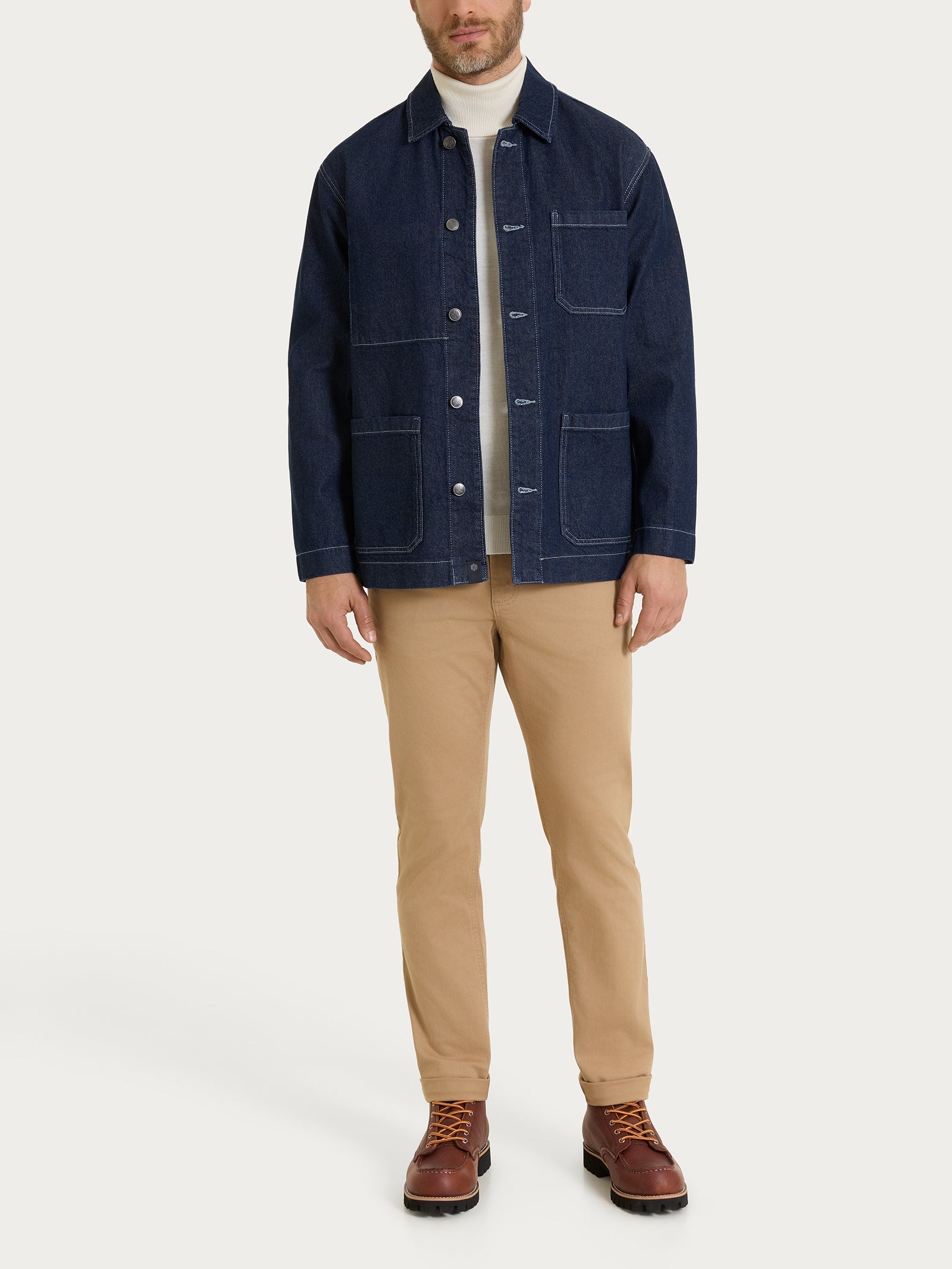 Ragno Giacca Utility Raw Denim Dark Navy