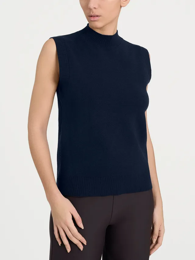 Ragno Super Soft Maglia Smanicata Lupetto Bleu